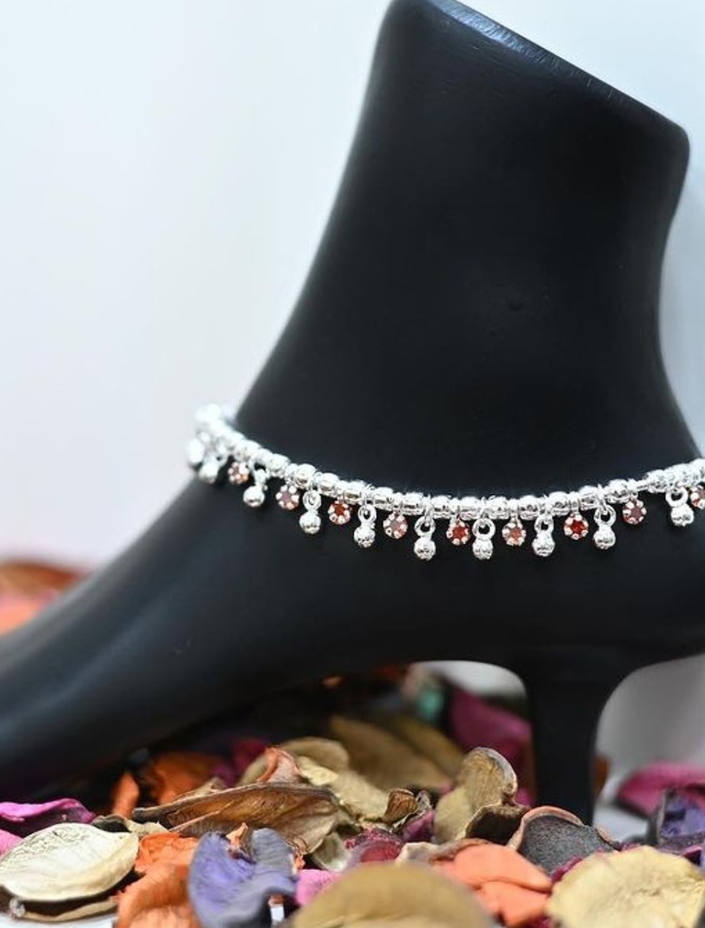 Silver Jingling Bell Anklet